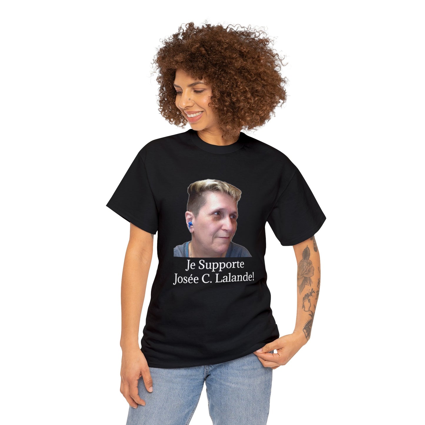 T-Shirt "Je Supporte Josée C. Lalande - Chanteuse"  (VERSION FRANÇAISE)